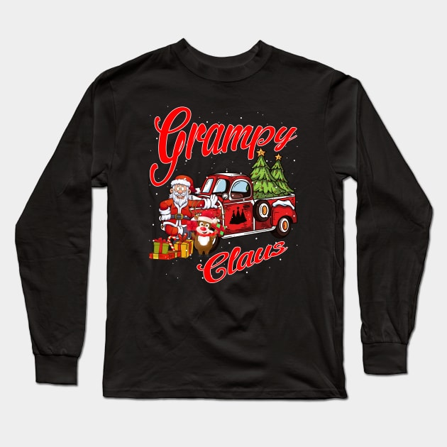 Grampy Claus Santa Car Christmas Funny Awesome Gift Long Sleeve T-Shirt by intelus